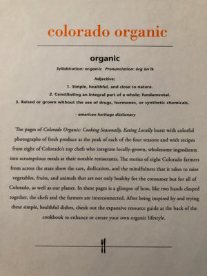 Colorado Organic- By Jennifer Olson