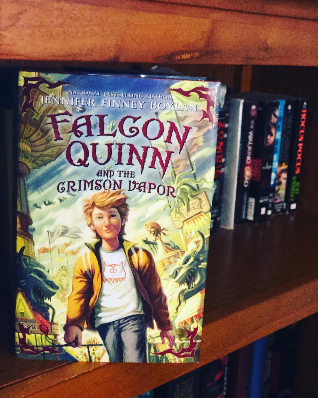 Falcon Quinn and the Crimson Vapor- By Jennifer Finney Boyland