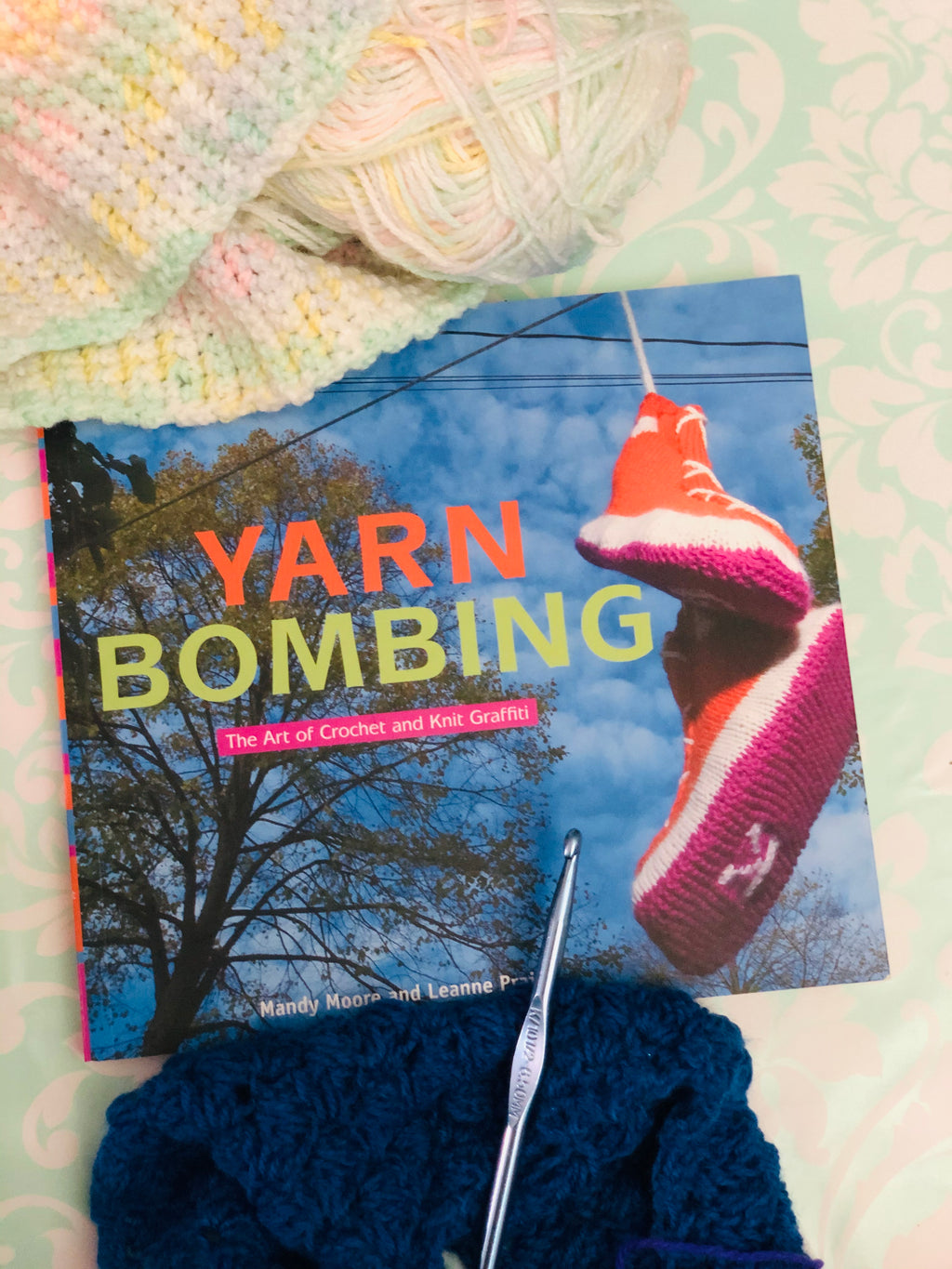 Yarn Bombing- By Mandy Moore and Leanne Prain