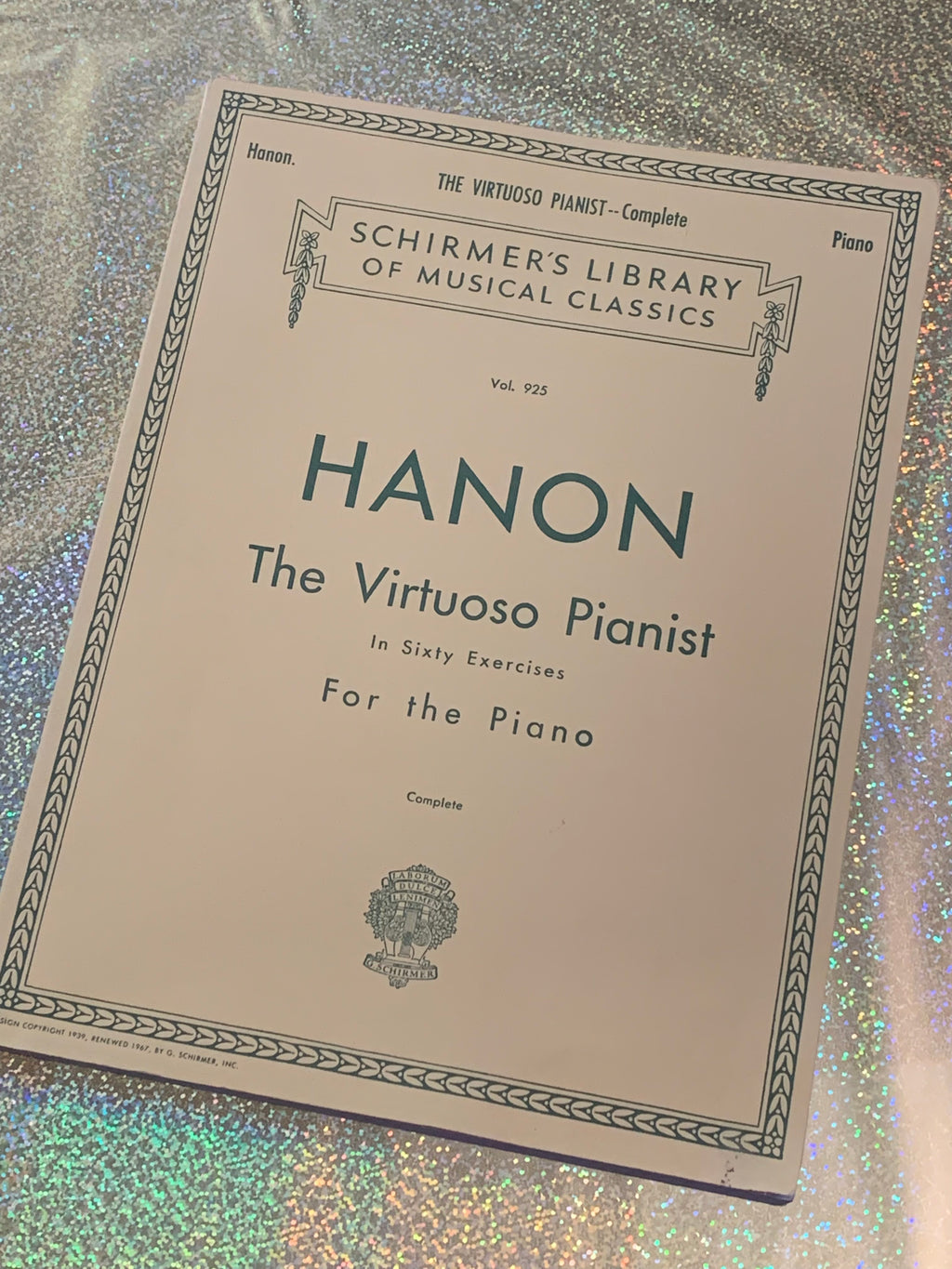 Hanon The VIrtuoso Pianist in 60 Exercises for the Piano: Vol. 925