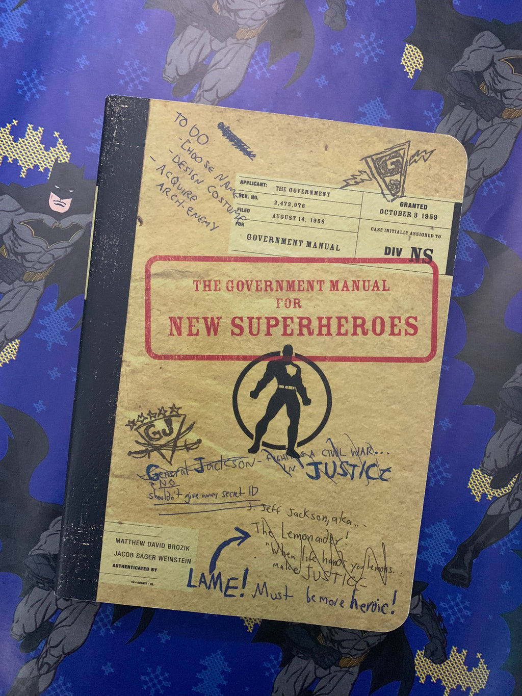 The Government Manual for New Superheroes- By Matthew David Brozik and Jacob Sager Weinstein